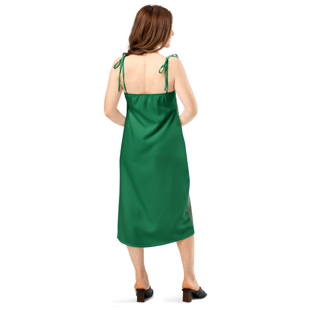 Tie-strap midi dress