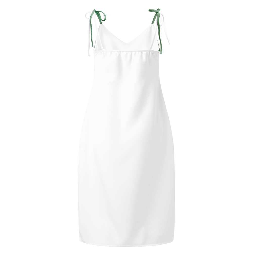 Tie-strap midi dress