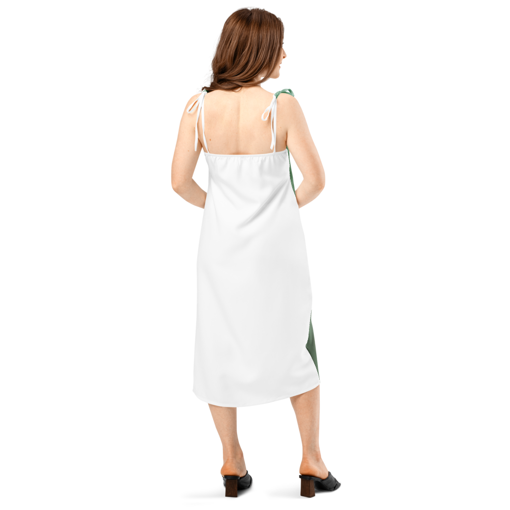 Tie-strap midi dress