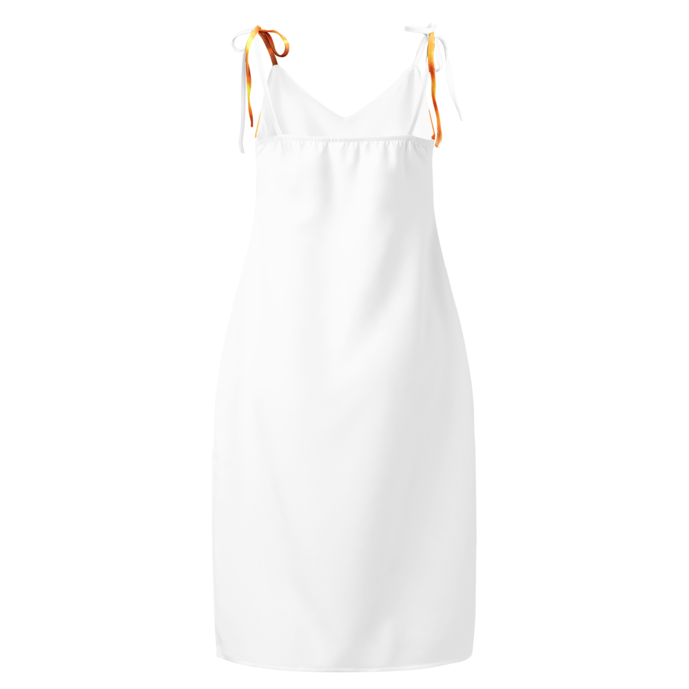 Tie-strap midi dress