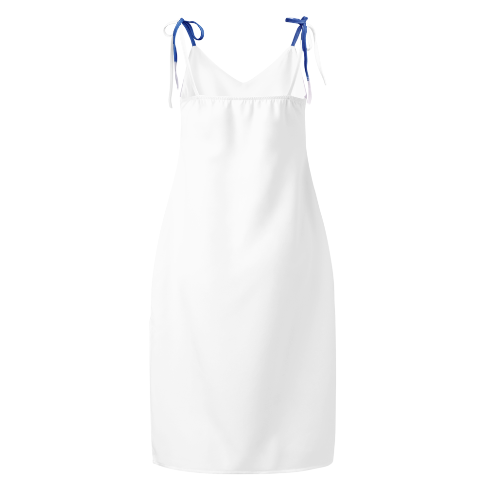 Tie-strap midi dress