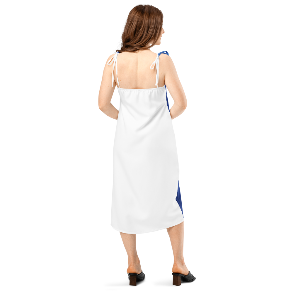 Tie-strap midi dress