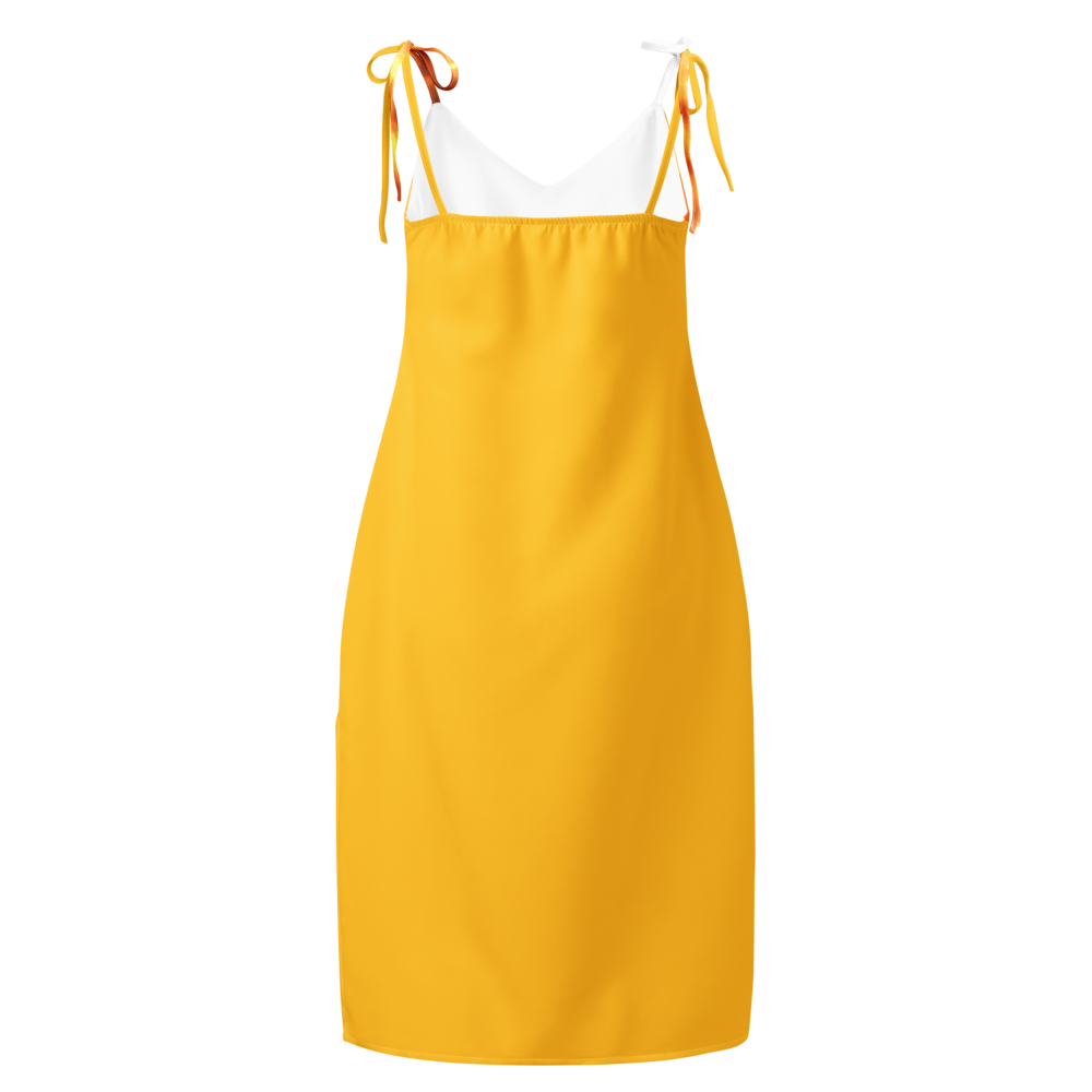 Tie-strap midi dress