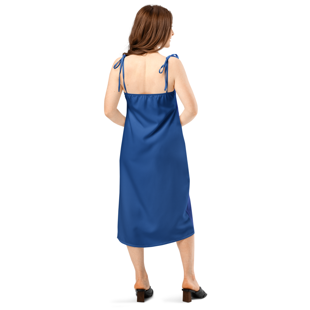 Tie-strap midi dress