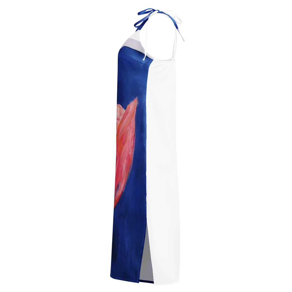 Tie-strap midi dress