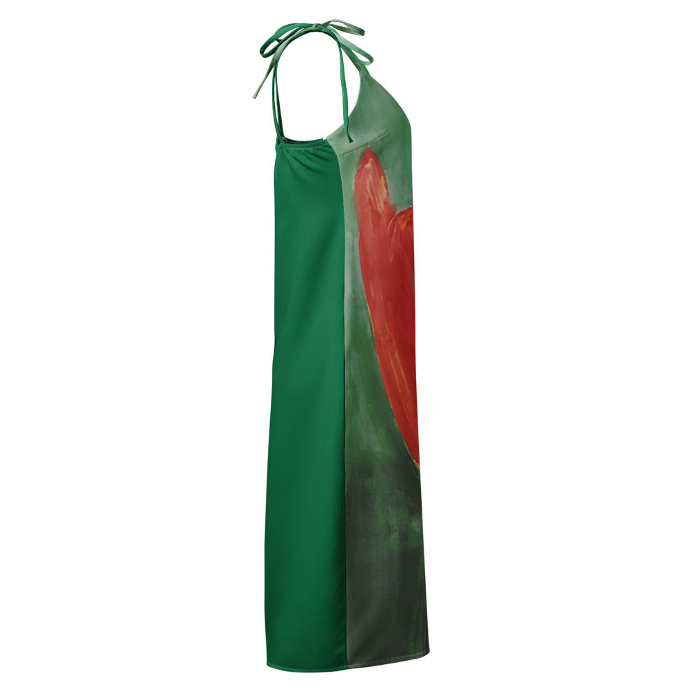 Tie-strap midi dress
