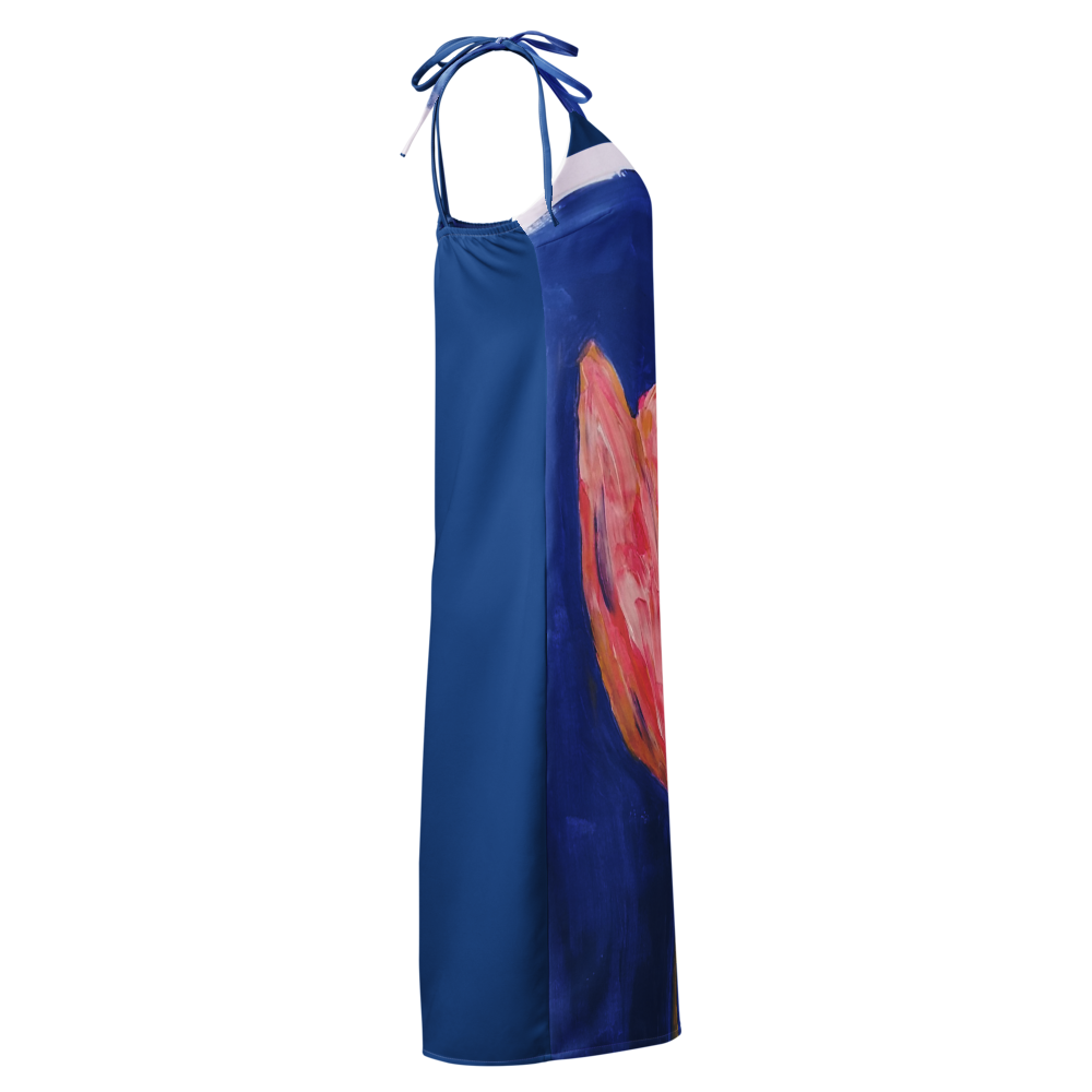 Tie-strap midi dress