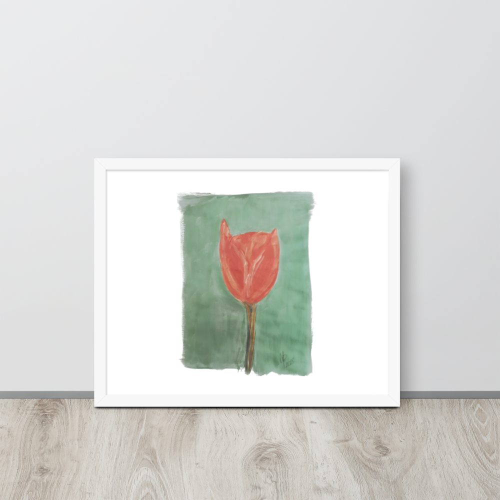 Framed photo paper poster
