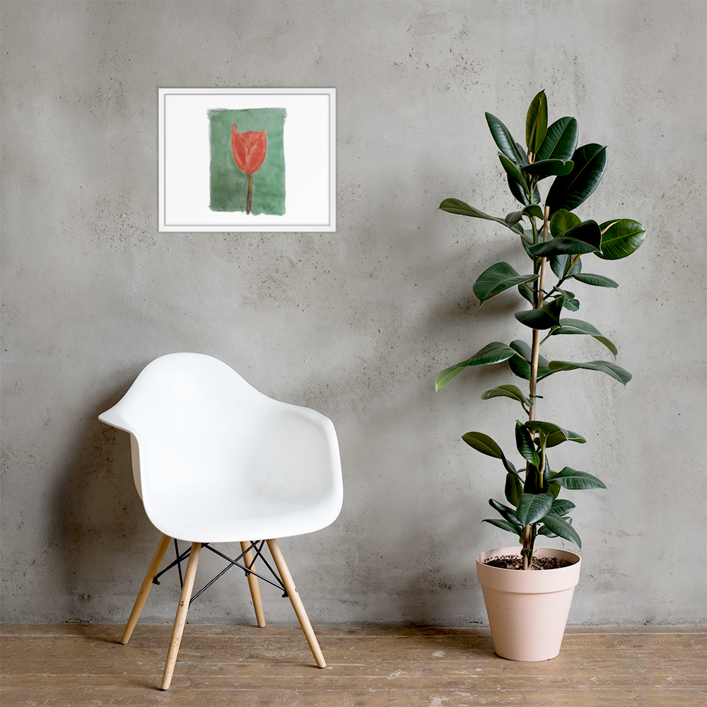 Framed photo paper poster