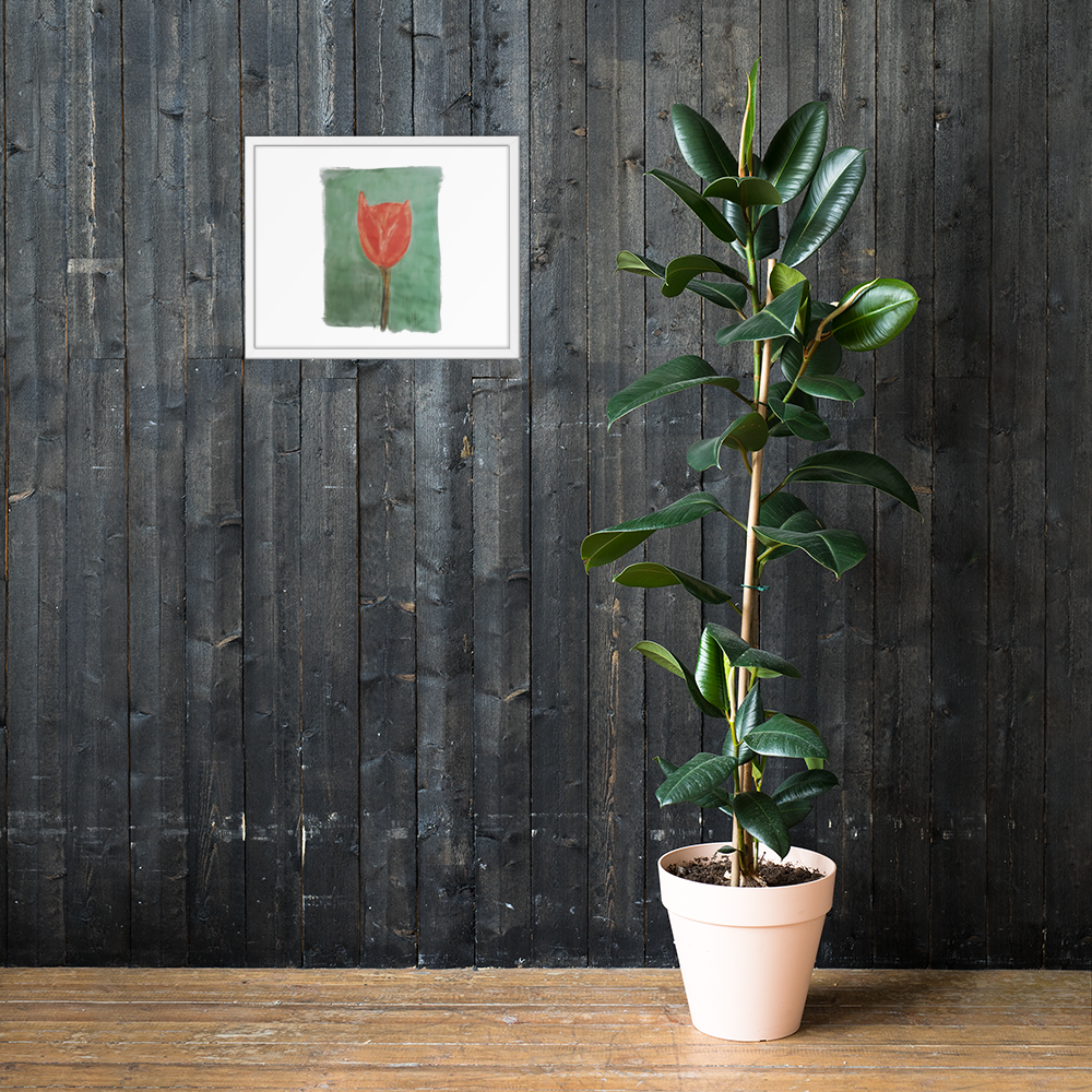 Framed photo paper poster