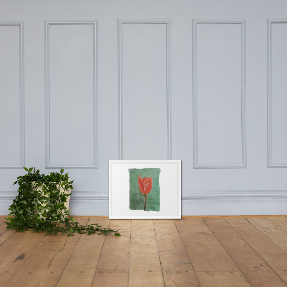 Framed photo paper poster