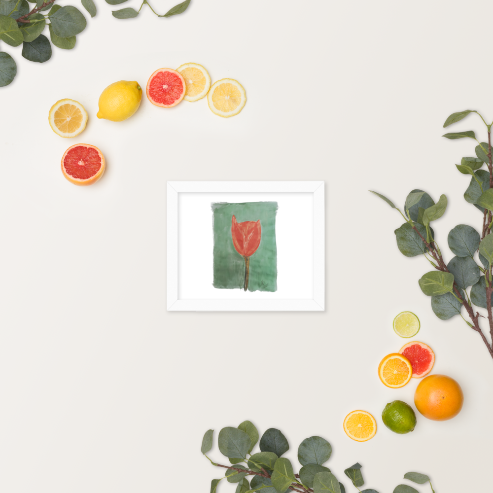 Framed photo paper poster