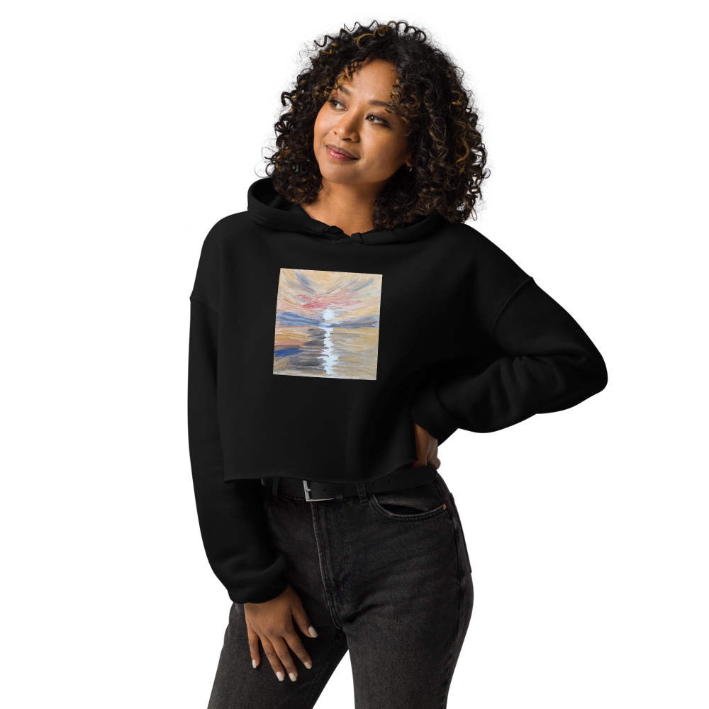 Crop Hoodie with Original Artwork - M.P.Art