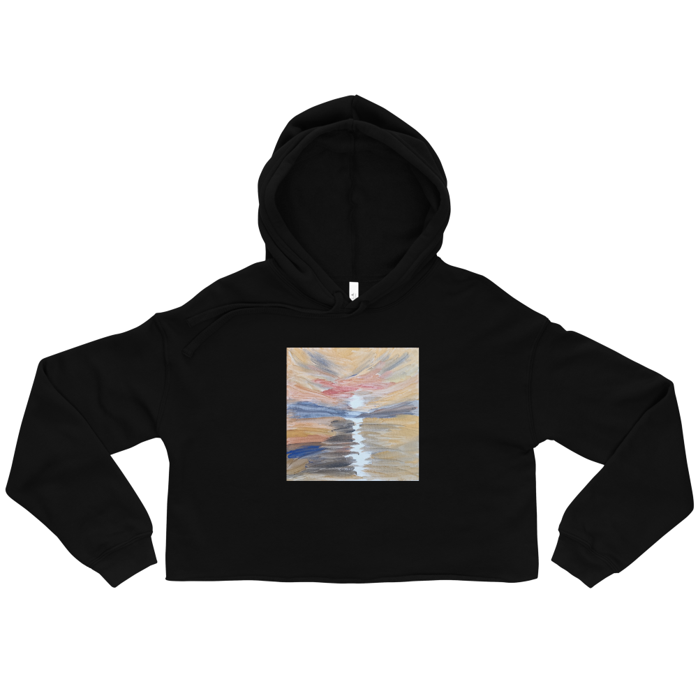 Crop Hoodie with Original Artwork - M.P.Art