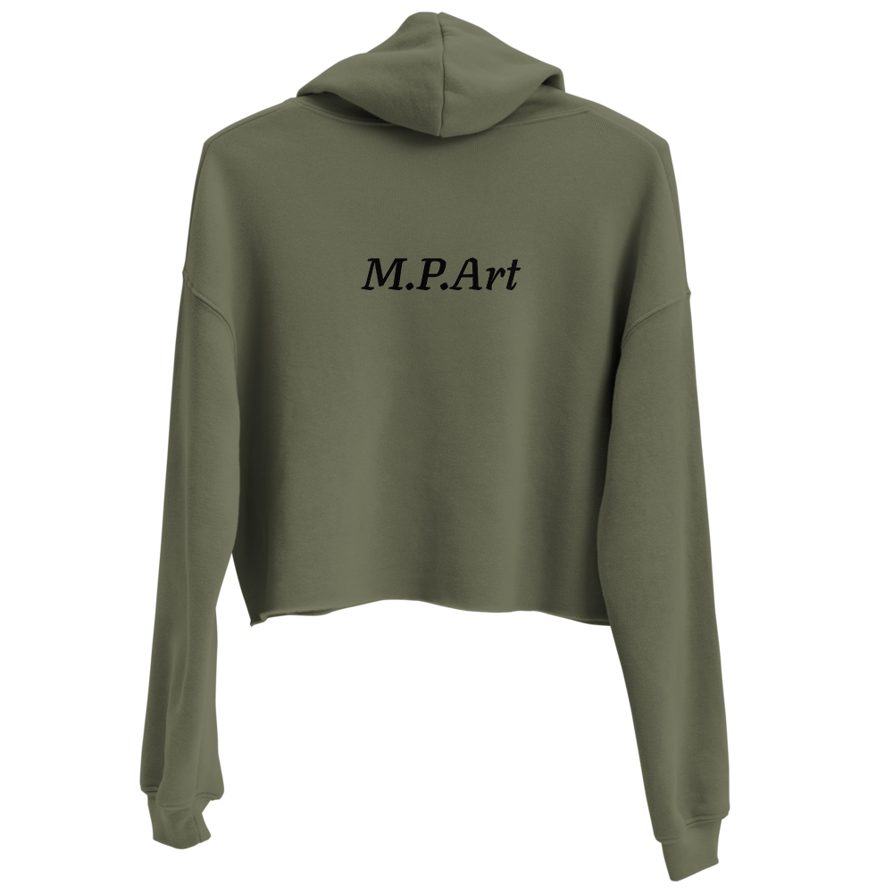 Crop Hoodie with Original Artwork - M.P.Art