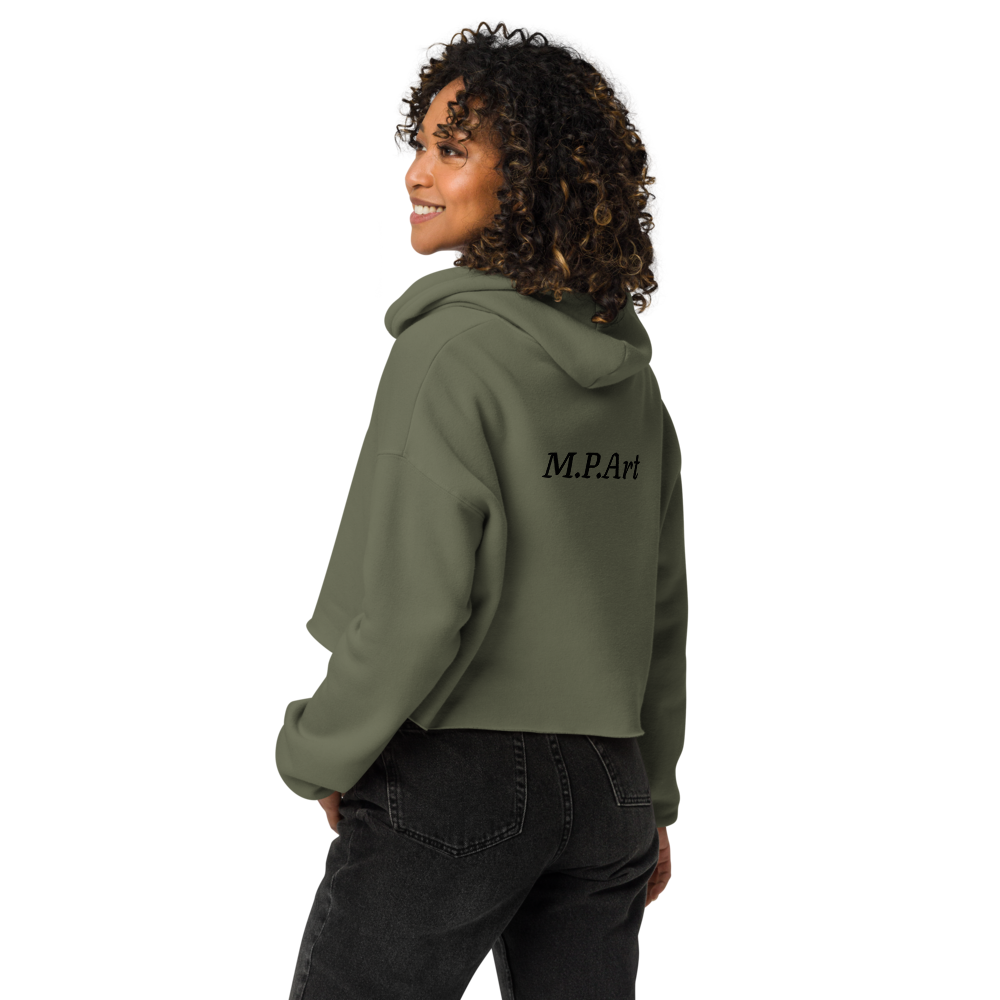 Crop Hoodie with Original Artwork - M.P.Art