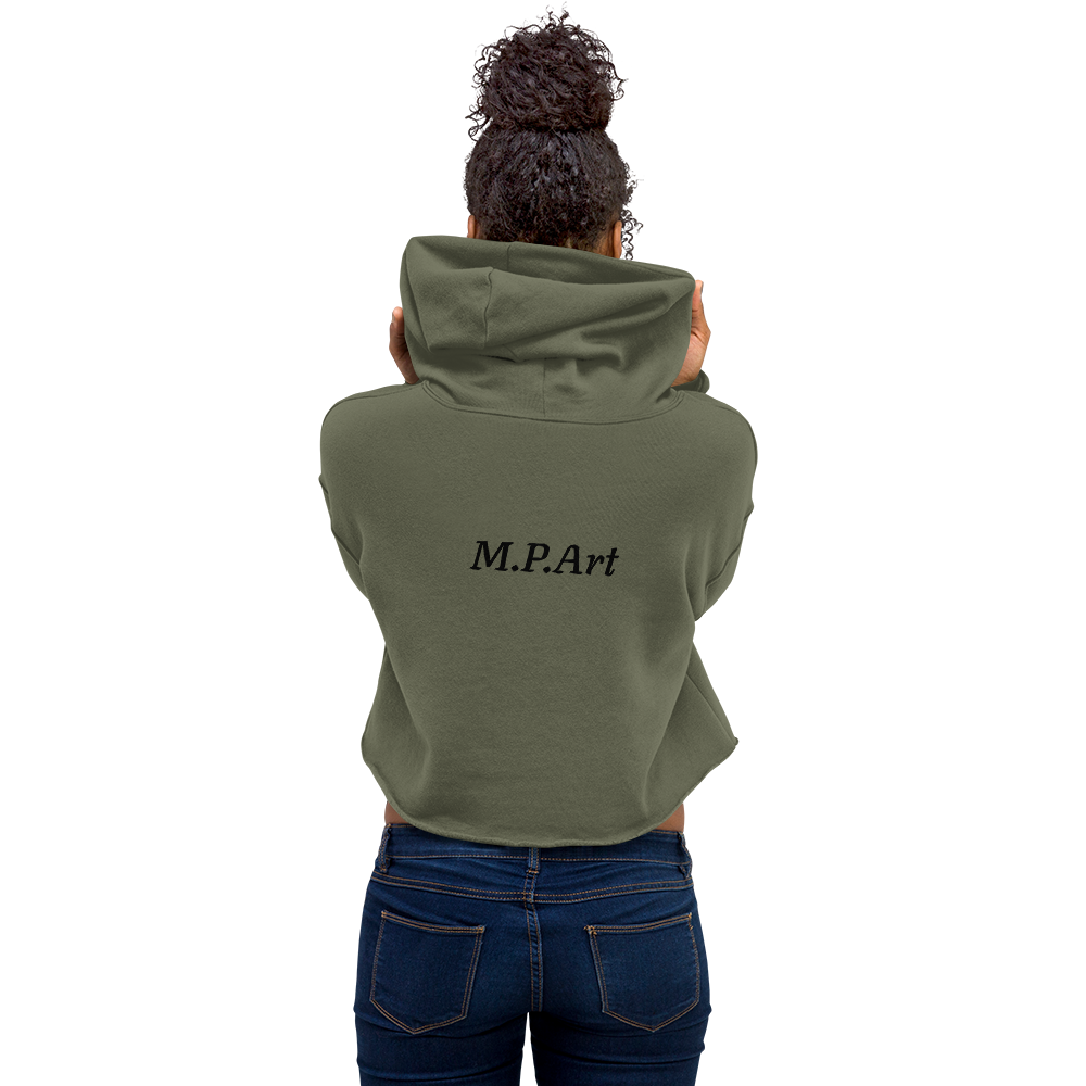 Crop Hoodie with Original Artwork - M.P.Art