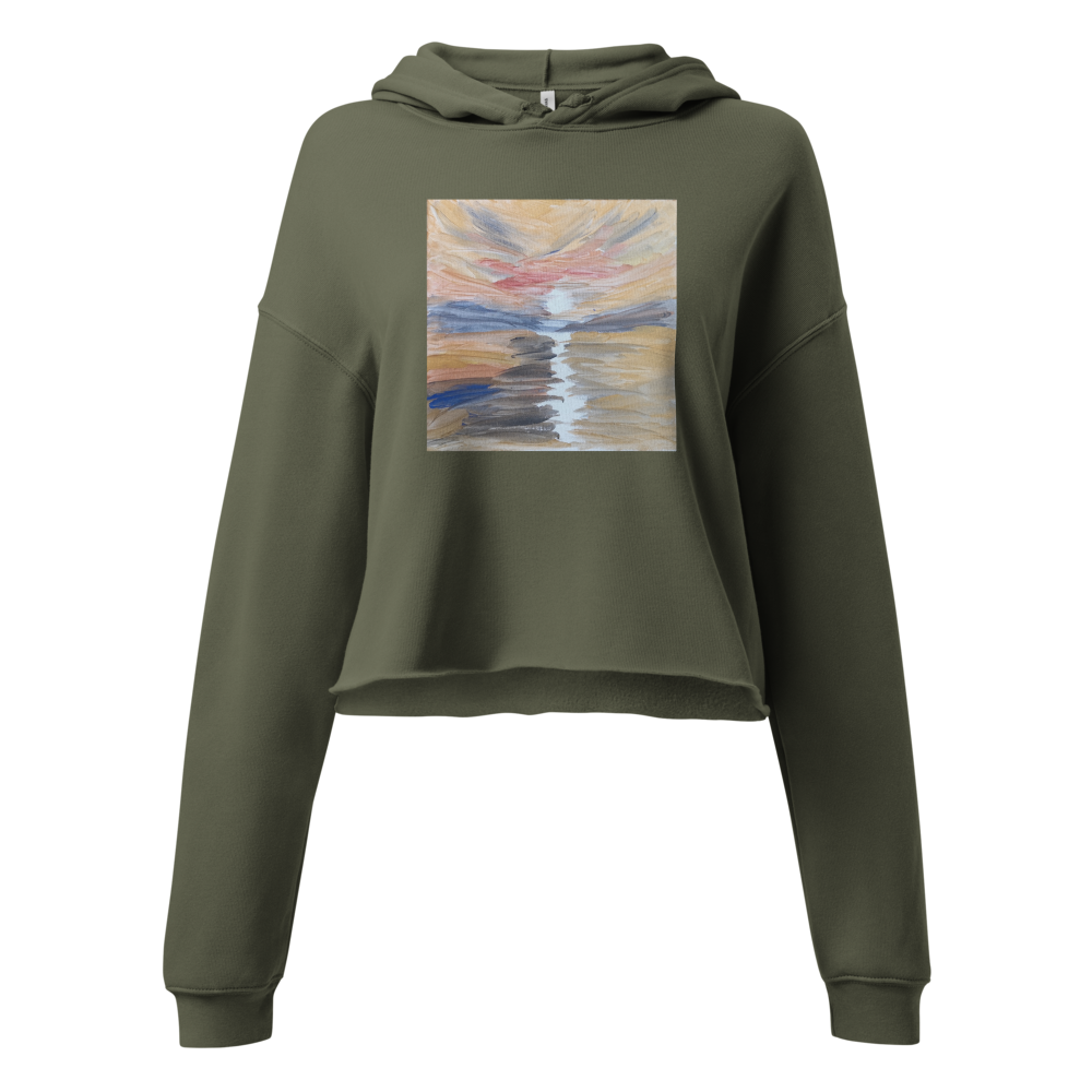 Crop Hoodie with Original Artwork - M.P.Art