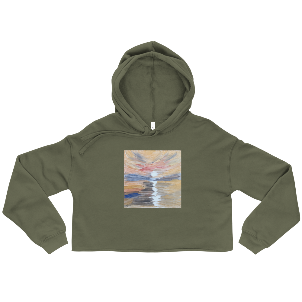 Crop Hoodie with Original Artwork - M.P.Art
