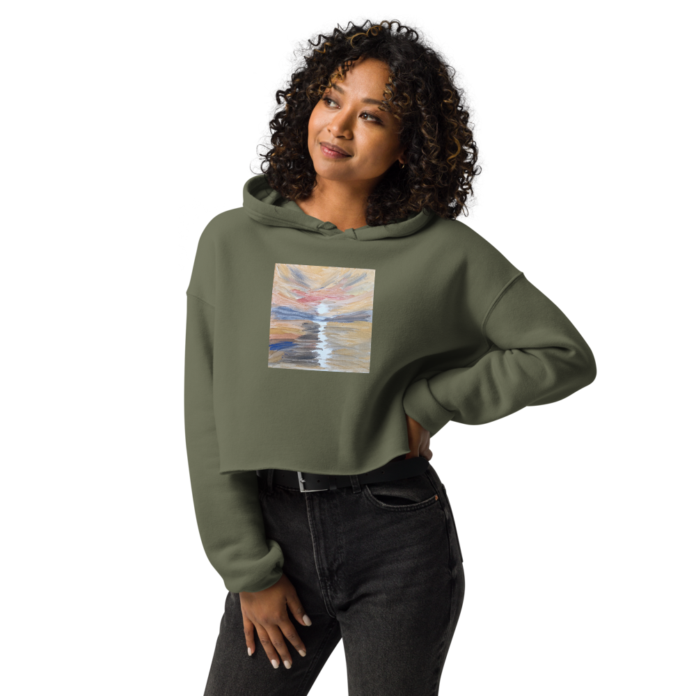 Crop Hoodie with Original Artwork - M.P.Art
