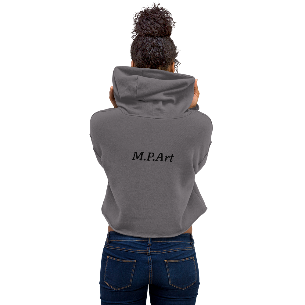 Crop Hoodie with Original Artwork - M.P.Art