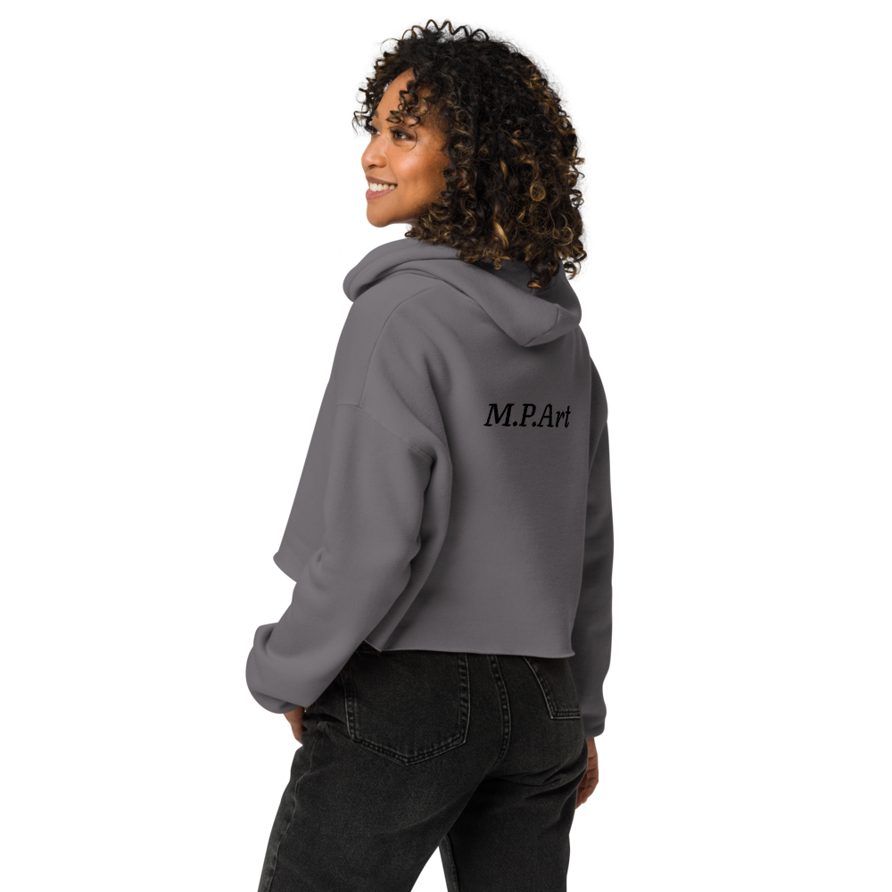 Crop Hoodie with Original Artwork - M.P.Art