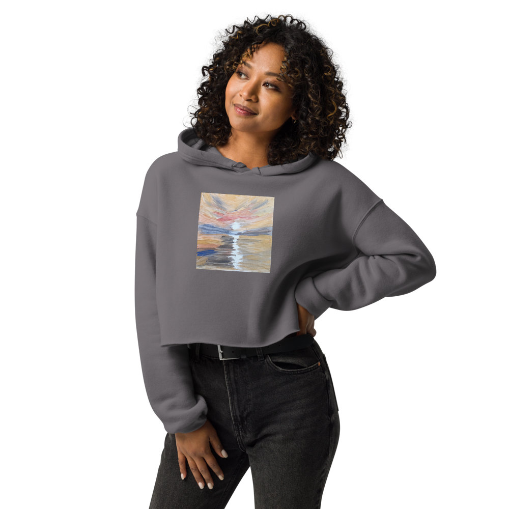 Crop Hoodie with Original Artwork - M.P.Art